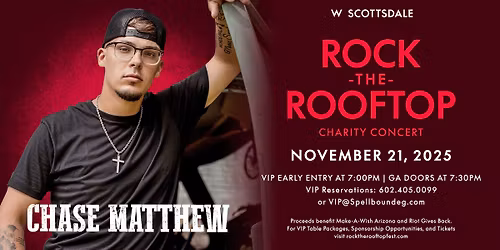 Rock the Rooftop Charity Concert with Chase Matthews