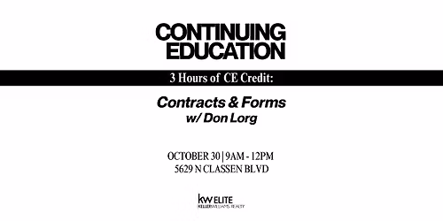 Contracts and Forms with Don Lorg