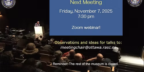 RASC Ottawa Centre - November Meeting