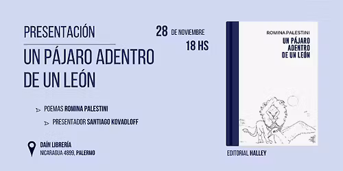 Presentaci\u00f3n Un P\u00e1jaro Adentro de un Le\u00f3n