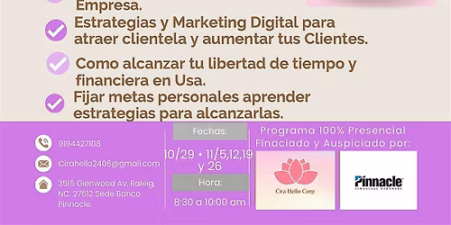 APRENDE A EMPRENDER: Logra tu Libertad Financiera y de Tiempo en USA