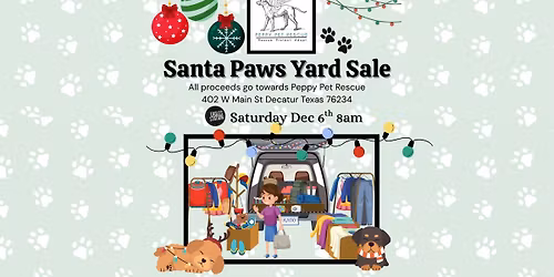 Santa Paws Yard Sale!