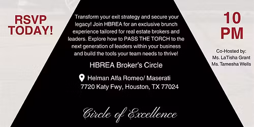 HBREA Broker's Circle - Collaboration Over Competition