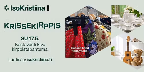 Krissekirppis 17.5. klo 12\u201316 \ud83d\udc5a\ud83e\ude81\ud83e\ude98