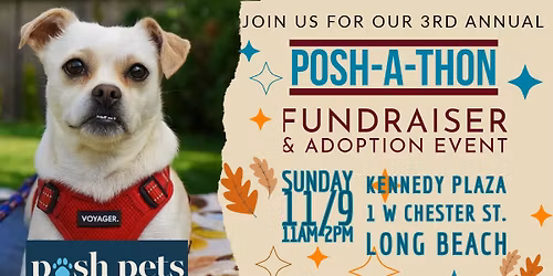 3rd Annual Posh-A-Thon Charity Walk & Adoption Event