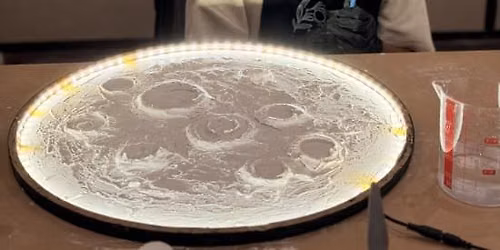 Moon Lamp Art Class