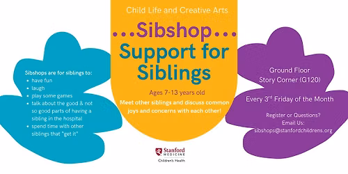Child Life & Creative Arts  Sibshop - October