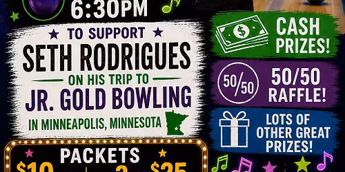 SINGO fundraiser for Seth's trip to Jr. Gold