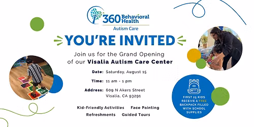 360 Behavioral Health Visalia Autism Center Grand Opening