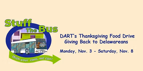 DART Stuff The Bus Food Drive - Rodney Square