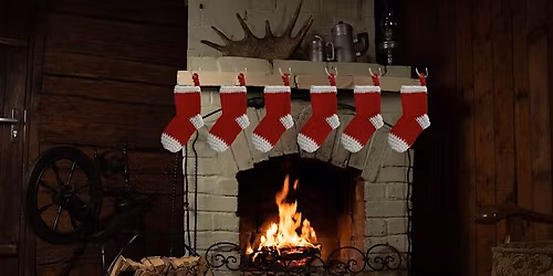 Mini crochet Christmas stocking