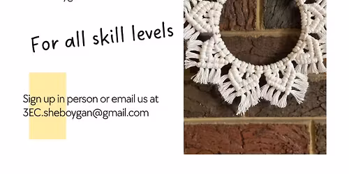Macrame Workshop for All - 3Elephants & Co - Sheboygan WI