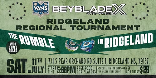 Beyblade X Ridgeland Regional Tournament