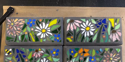 Friday 2 part Mosaic Brick or Stepping stone class- registration required 