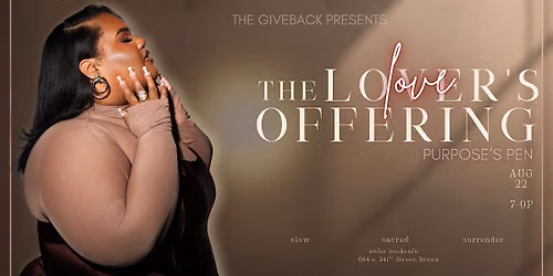 The Lover's Offering: An Evening of Poetry & Live Music with Purpose's Pen