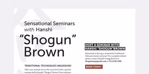 Martial arts seminar