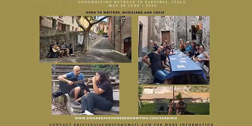 Songs of Sardigna: Songwriting Retreat in Bosa, Italy
