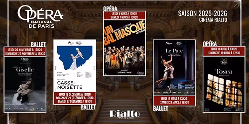 OP\u00c9RAS ET BALLETS 2025-2026