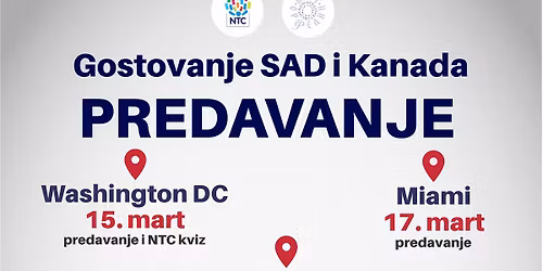NTC predavanje u DMV regiji (MD,VA &DC) 15 mart!