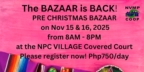 NVMPC Pre - Christmas Bazzar