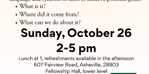 Workshop on Christian Nationalism