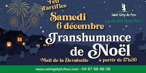 Transhumance de No\u00ebl et feu d'artifice