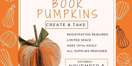 Book Pumpkins: Create & Take