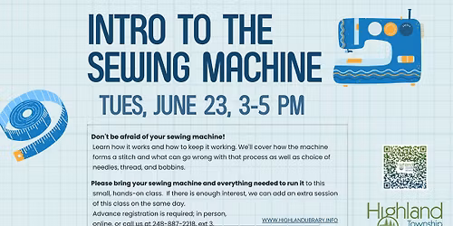 Intro to the Sewing Machine