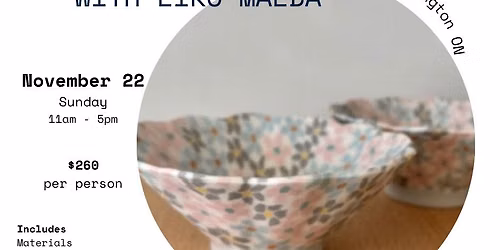 Nerikomi Pottery Workshop with Eiko Maeda