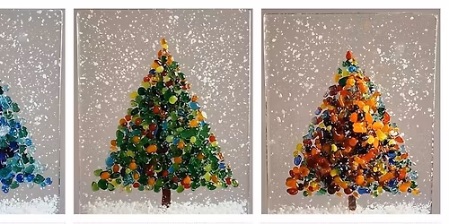EASY Beginner's fused glass Christmas Tree Workshop - Garden City