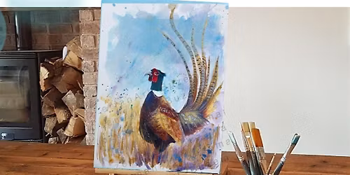 \u2018Pheasant\u2019 painting @ the farm with animal encounter @Mcneils Mill