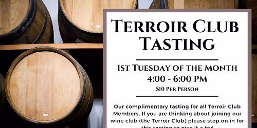 Terroir Club Tasting