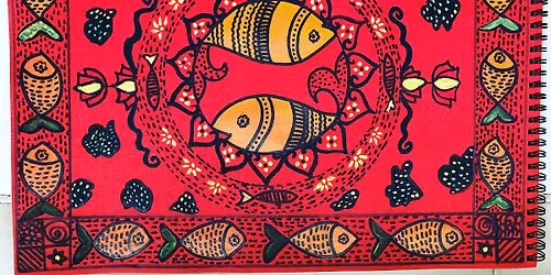 Warli and Madhubani Art Coasters Paint & Sip