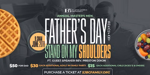 Annual Master's Men Ministry Father's Day Breakfast