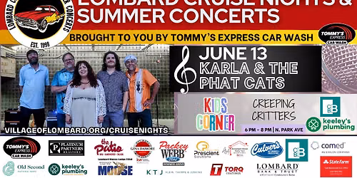 Karla & The Phat Cats at Lombard Cruise Nights & Summer Concerts