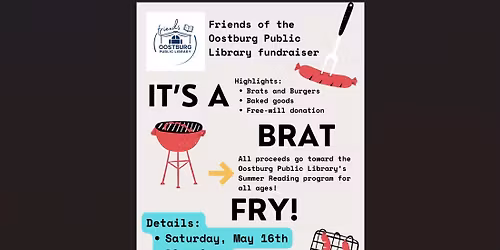 Brat Fry! Friends of the Oostburg Public Library Fundraiser
