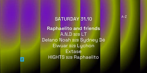 31.10 TOFFLER Presents Raphaelito and friends