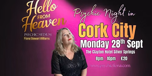 Psychic Night in Cork City with Psychic Medium Fiona Stewart-Williams