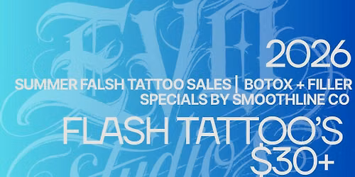 TATS N TOX! Flash Tattoo and Facial Aesthetics Sale!
