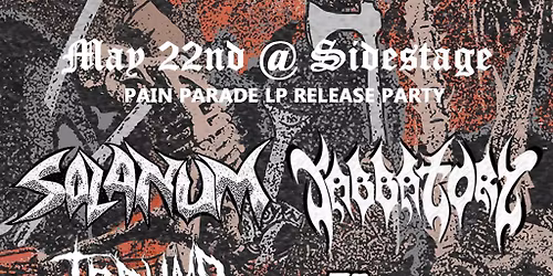 PAIN PARADE RECORD RELEASE PARTY