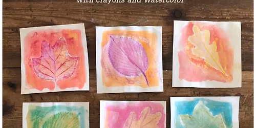 Leaf Rubbing Watercolor Craft