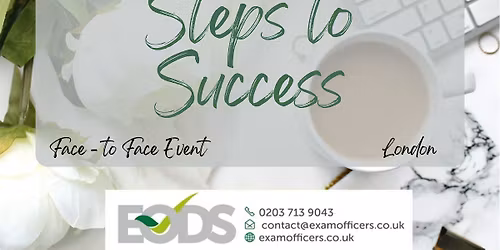 Face To Face Event, Steps for Success - New Exams Officer Training (LONDON)