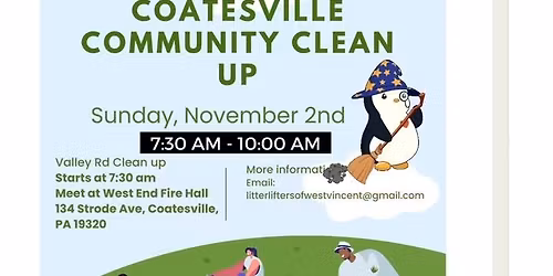 Coatesville Cleanup Valley Rd 7:30 am 
