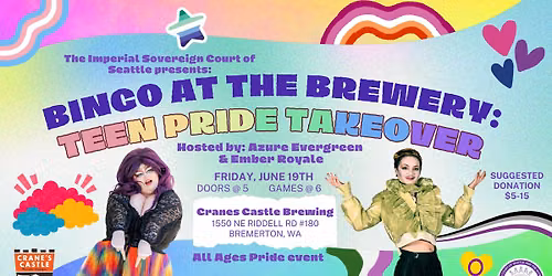 Bingo at the Brewery: Teen Pride Takeover Fundraiser