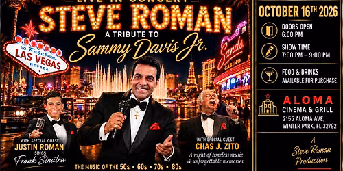 Swing Swing with Steve Roman and his orchestra a tribute to Sammy Davis Jr