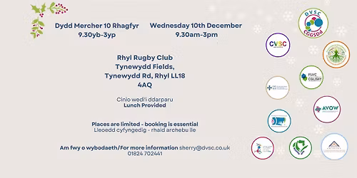 Digwyddiad Rhwydweithio 3ydd Sector\/3rd Sector Christmas Networking Event