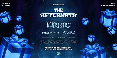 WINN Presents THE AFTERMATH: WARLORD \u2022 concentrates \u2022 Arkeus \u2022 local support