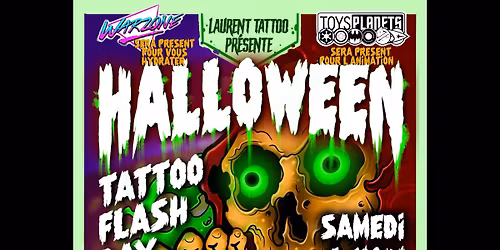 FLASHDAY Halloween 1 er novembre 2025 LAURENT TATTOO SHOP
