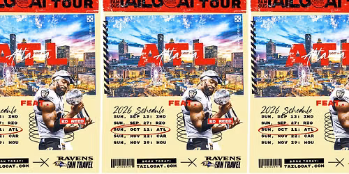 The TailGOAT on Tour: Atlanta | Hosted by Ed Reed | Ravens vs. Falcons