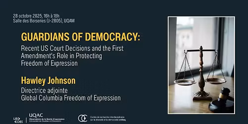 Guardians of Democracy - Une conf\u00e9rence de Hawley Johnson